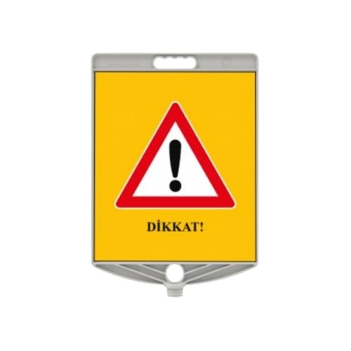 Dikkat Levhası Dikdörtgen Plastik Levha Uyarı Levhası